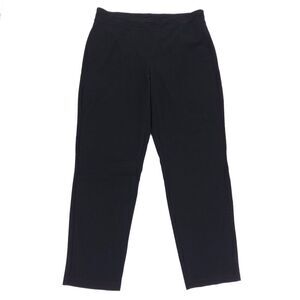 NEW Eileen Fisher System Washable Stretch Crepe Ankle Pant Black Quiet‎ Luxury